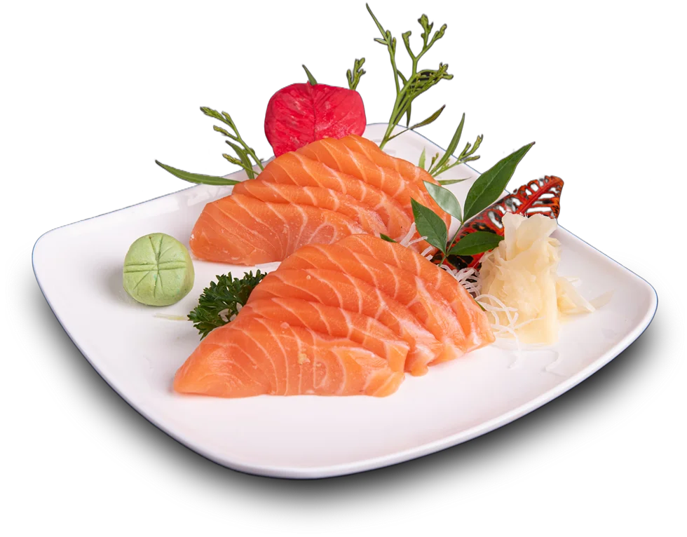 Sashimi de salmão do Hanami