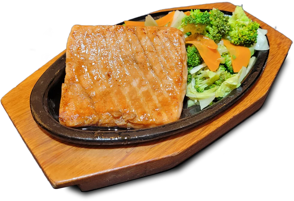 Tepan de Salmão Teriyaki